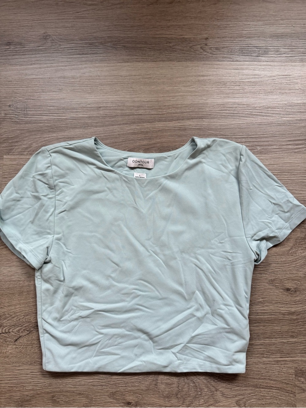 Aritzia Light Mint Short Sleeve Crew Tee